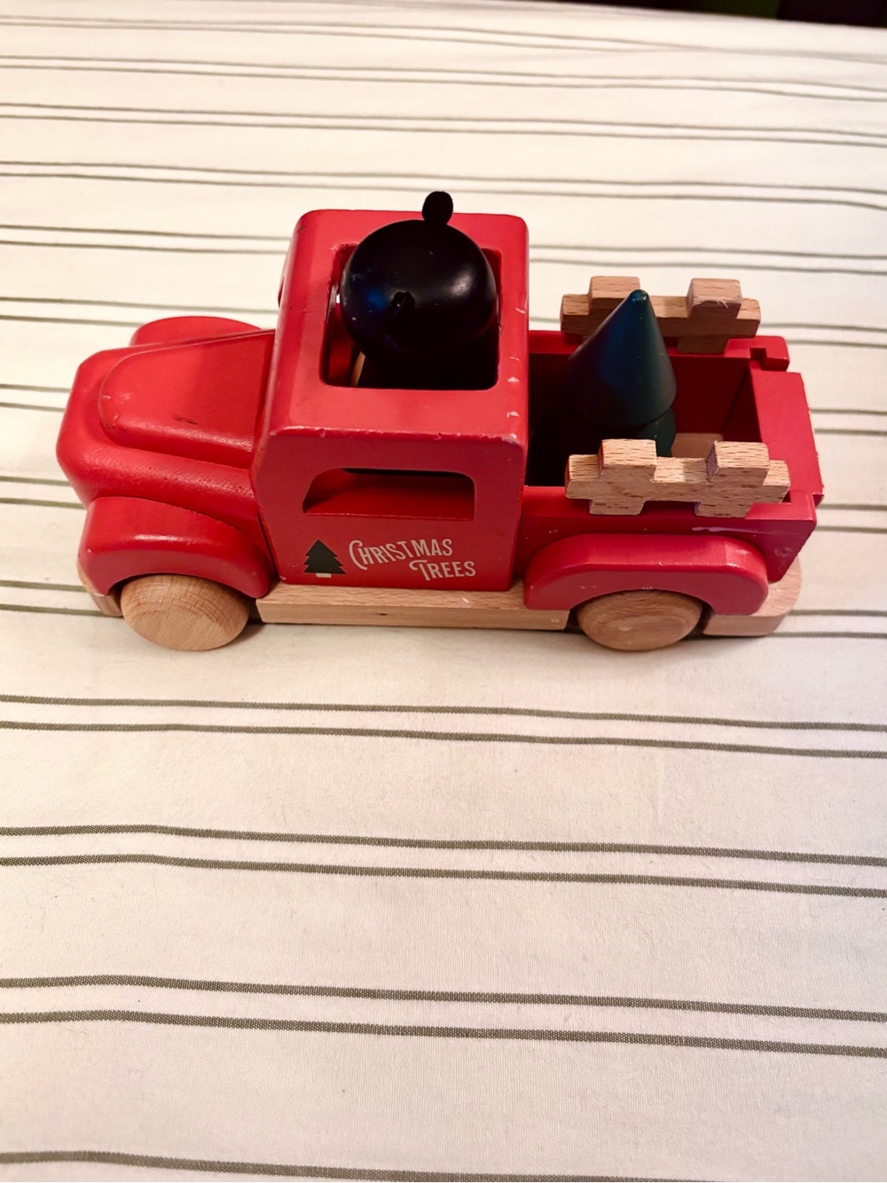 HEARTH & HAND Toy Wooden Truck with Bear - Kids Toys